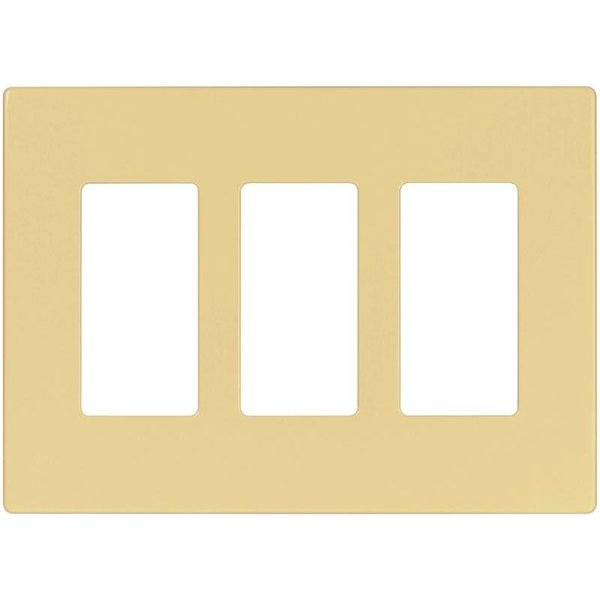 Arrow Hart PJS Wallplate, 487 in L, 634 in W, 3 Gang, Polycarbonate, Ivory, HighGloss PJS263V